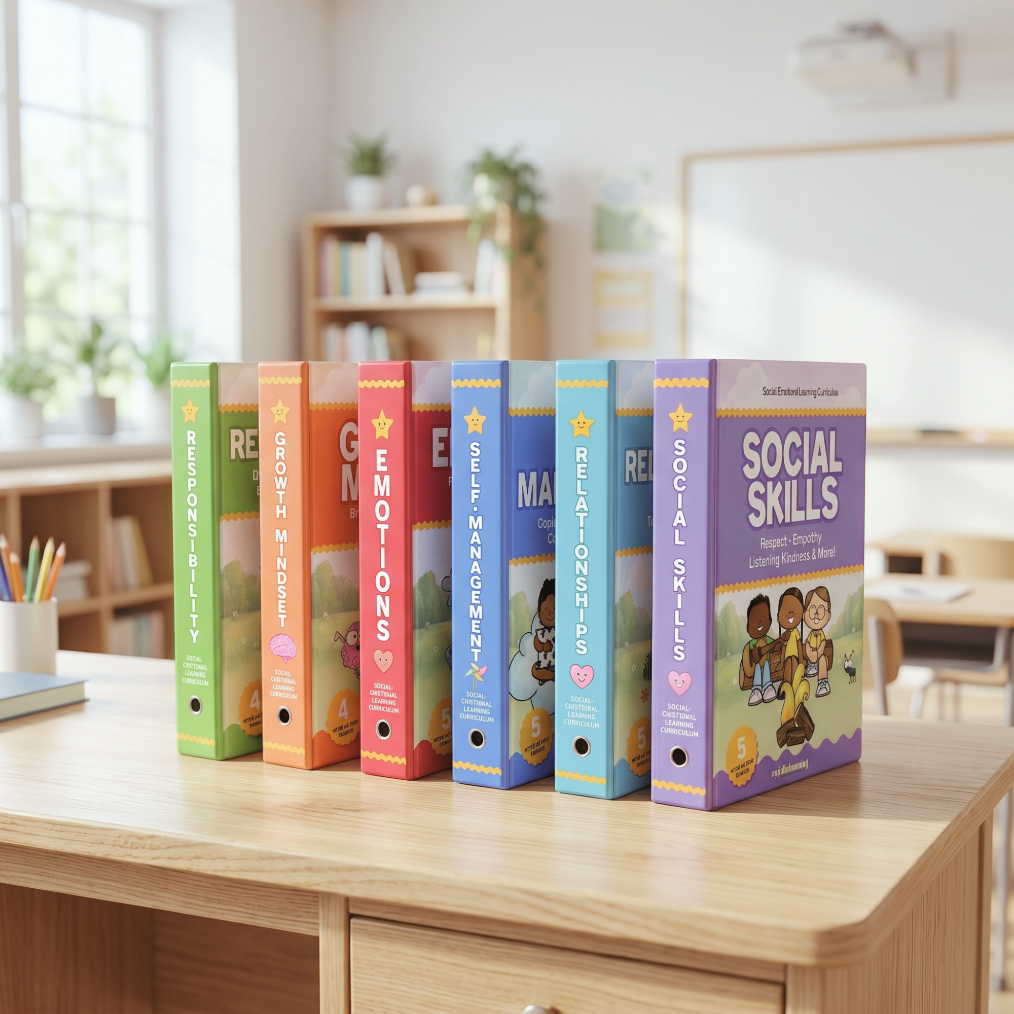 A warm calm-corner at home where a child uses HeartSmart cards and posters